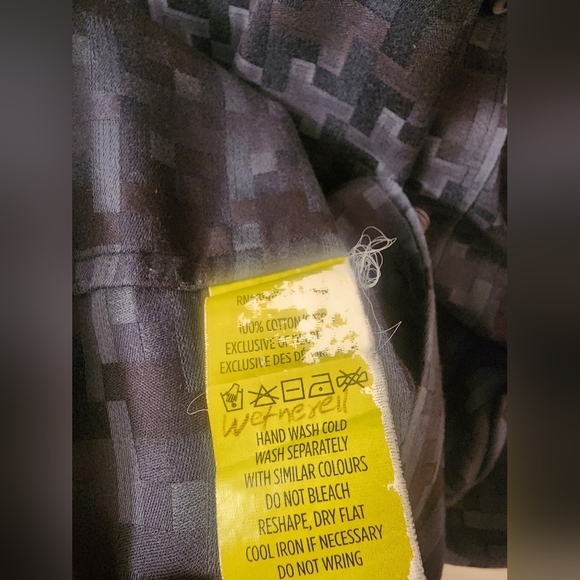 Robert Graham Flip Cuff Dress Shirt Mens sz XL - Picture 8 of 12